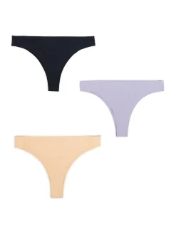 Clearance Cropp 3 pack bezszwowych majtek brazilian czarny