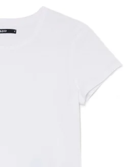 Clearance Cropp 2 pack ch gładkich T-shirtów biały