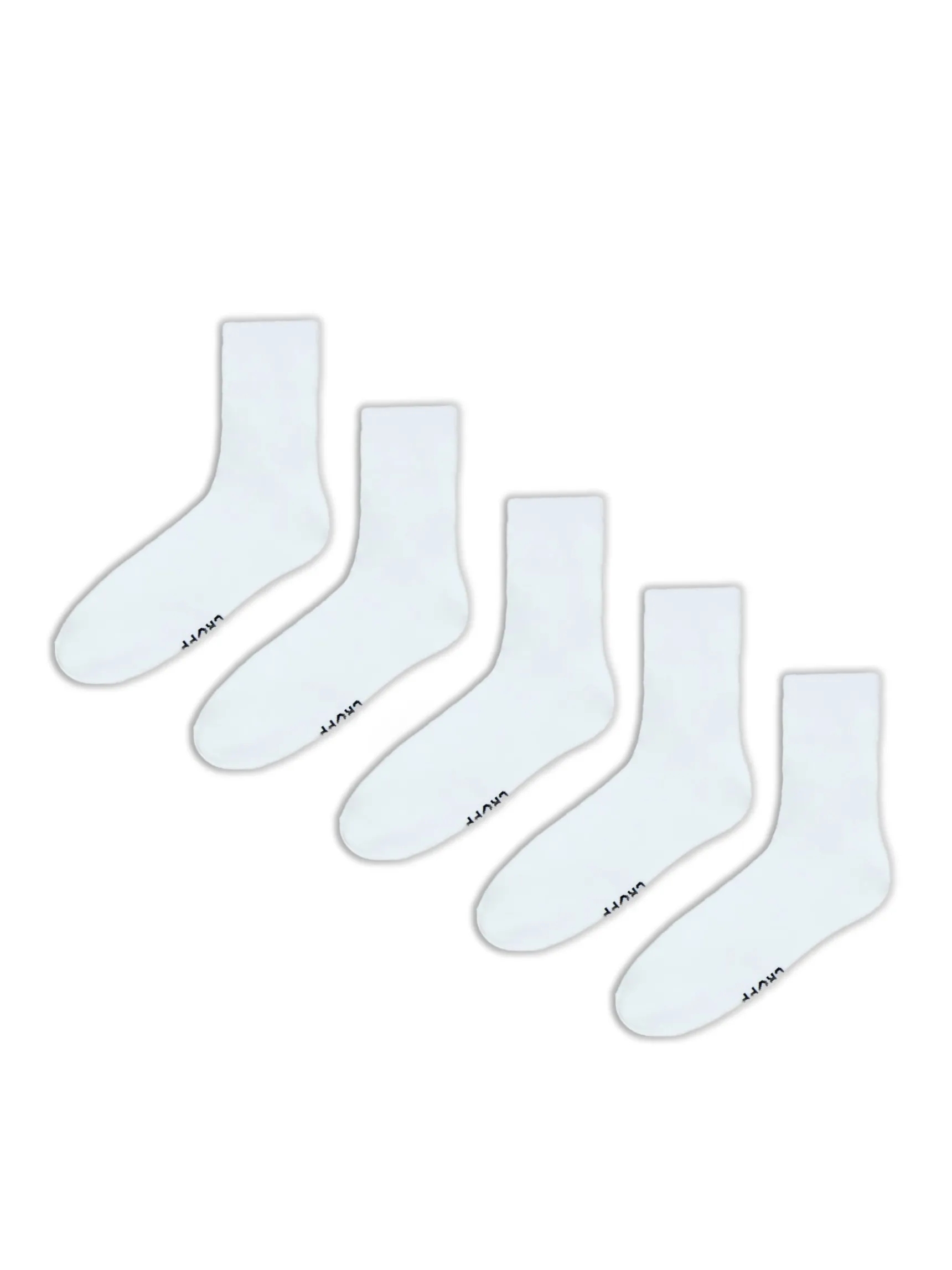 Hot Cropp 5 pack ch skarpet biały
