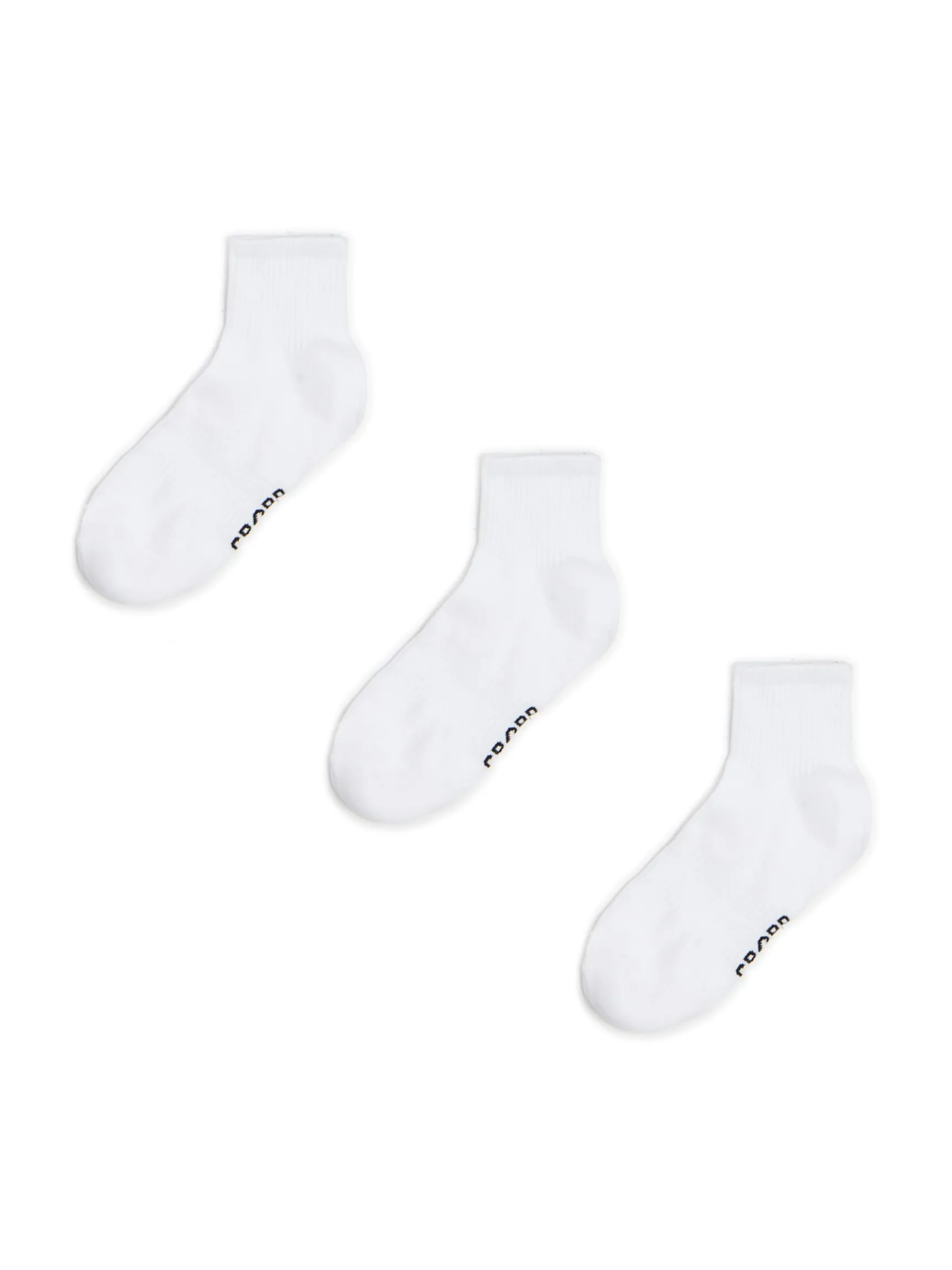 Discount Cropp 3 pack ch skarpet biały