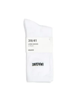 Online Cropp 3 pack ch skarpet z haftem biały
