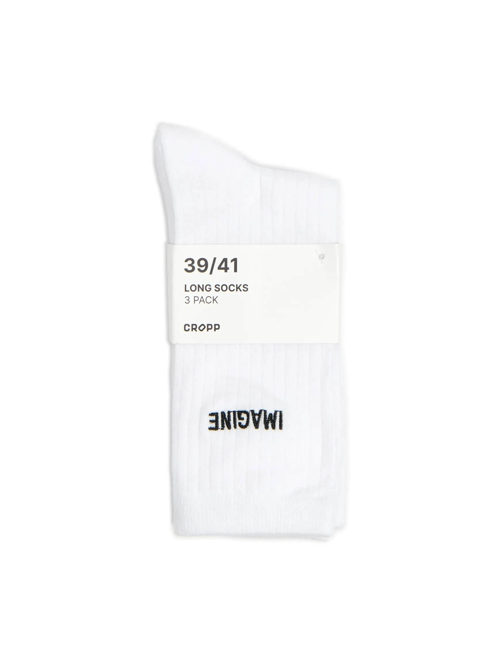 Online Cropp 3 pack ch skarpet z haftem biały