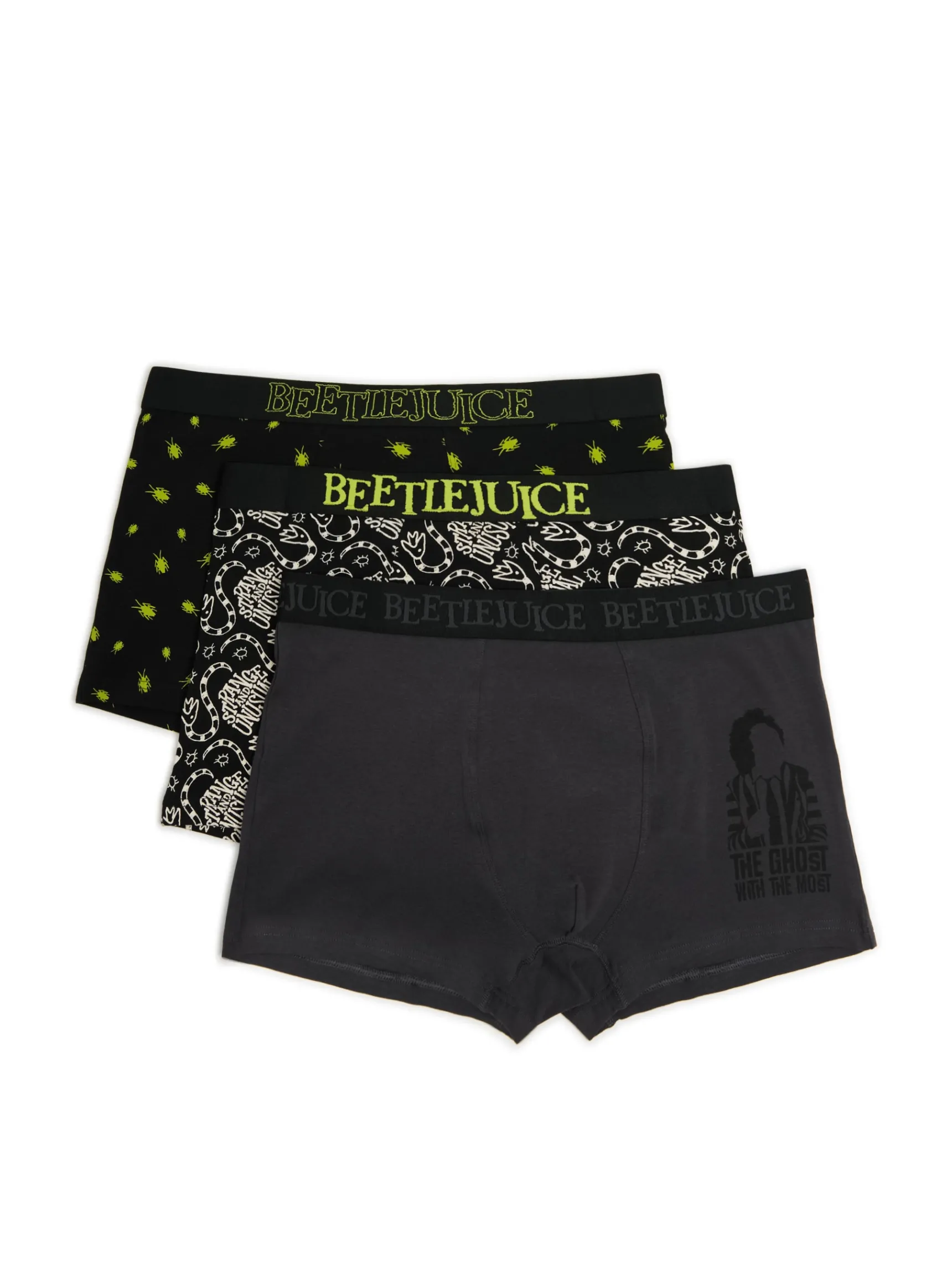 New Cropp 3 pack bokserek Beetlejuice czarny