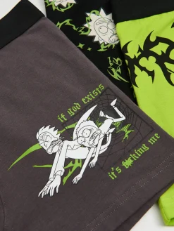 Fashion Cropp 3 pack bokserek Rick i Morty czarny