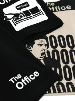 Discount Cropp 3 pack bokserek The Office czarny