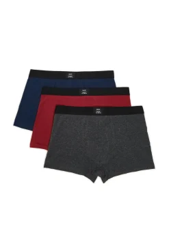 Best Cropp 3 pack bokserek w różnych kolorach granatowy