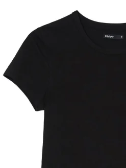 Sale Cropp 2 pack ch gładkich T-shirtów czarny