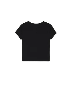 Sale Cropp 2 pack ch gładkich T-shirtów czarny