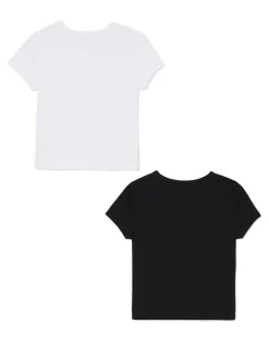 New Cropp 2 pack dopasowanych T-shirtów wielobarwny