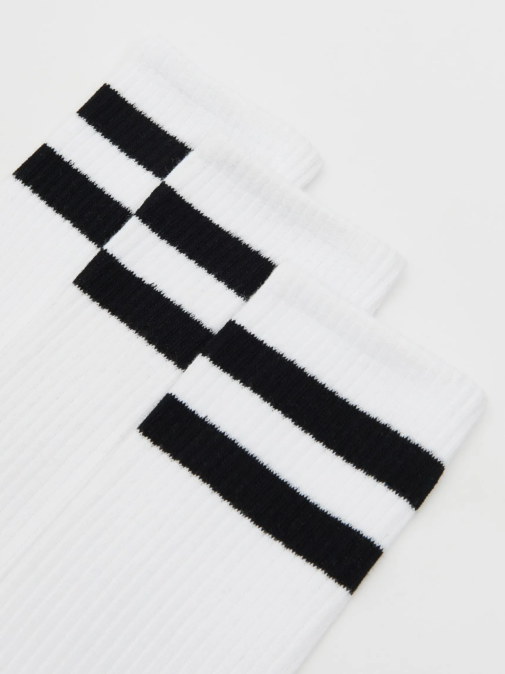 Sale Cropp 3 pack długich ch skarpet basic biały