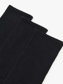 Sale Cropp 3 pack długich ch skarpet basic czarny