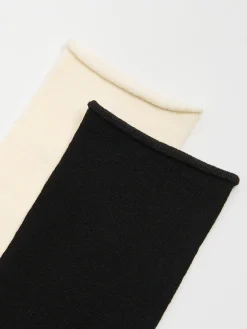 Discount Cropp 2 pack długich modalowych skarpetek czarny
