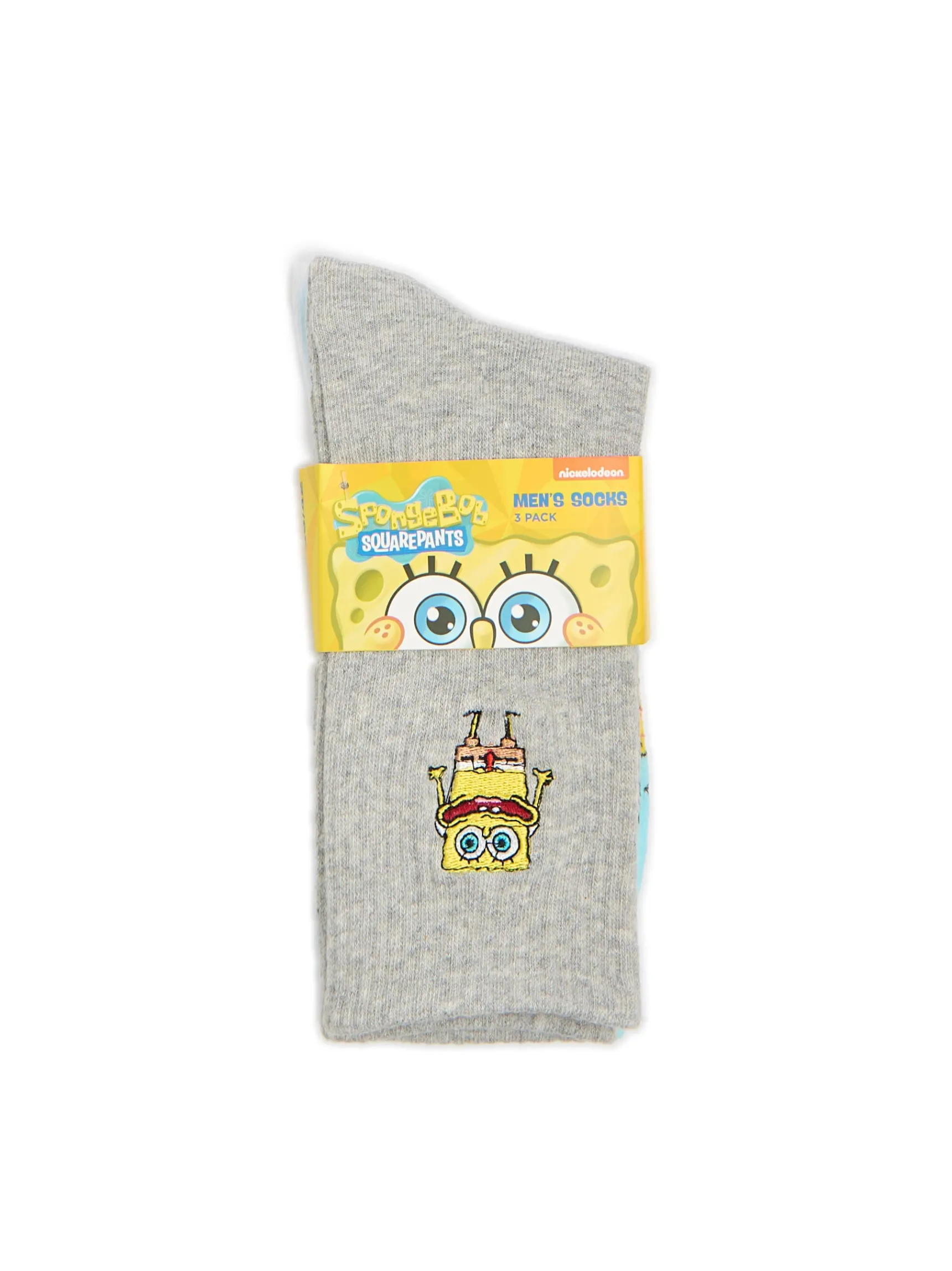 Best Cropp 3 pack długich skarpet SpongeBob SquarePants niebieski