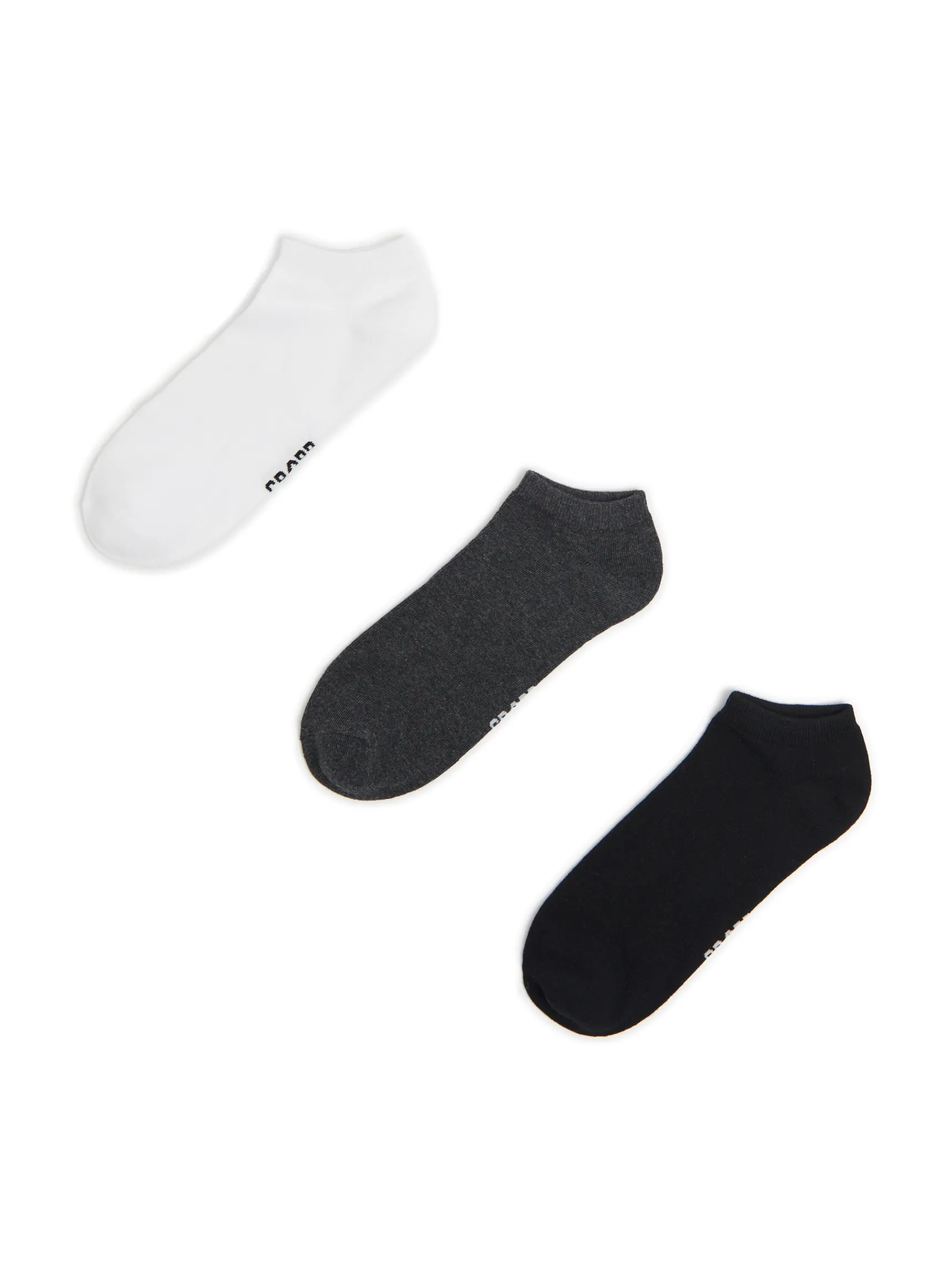 Best Cropp 3 pack krótkich skarpet basic jasnyszary