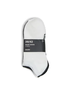 Best Cropp 3 pack krótkich skarpet basic jasnyszary