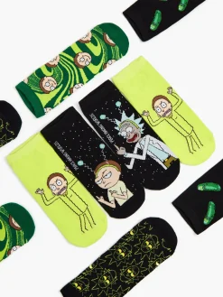 Outlet Cropp 5 pack krótkich skarpet Rick and Morty czarny