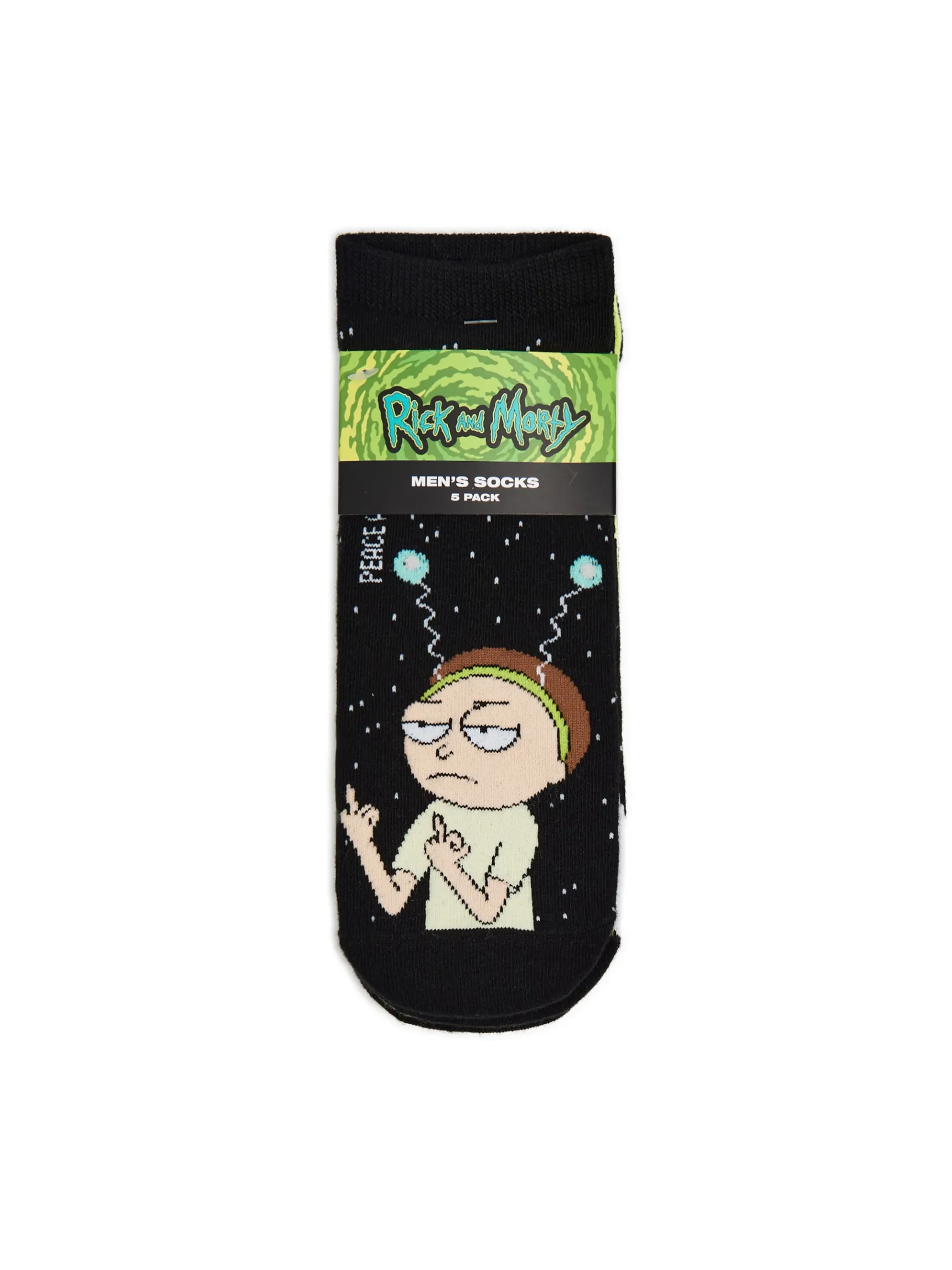 Outlet Cropp 5 pack krótkich skarpet Rick and Morty czarny