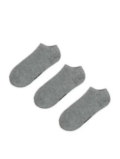 Online Cropp 3 pack krótkich ch skarpet szary