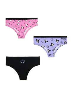 New Cropp 3 pack majtek hipster Hello Kitty i Kuromi wielobarwny
