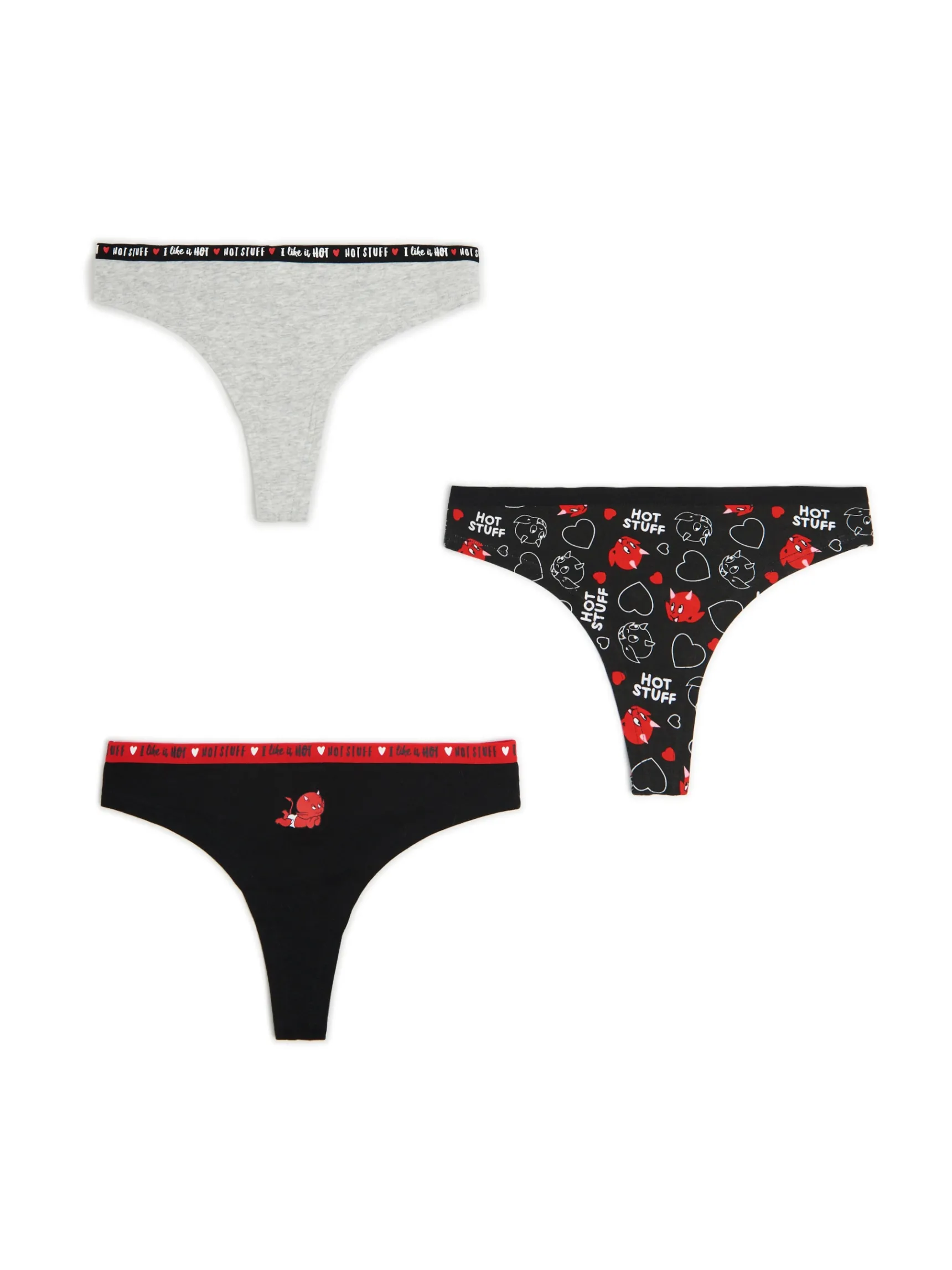 Clearance Cropp 3 pack majtek Hot Stuff The Little Devil czarny