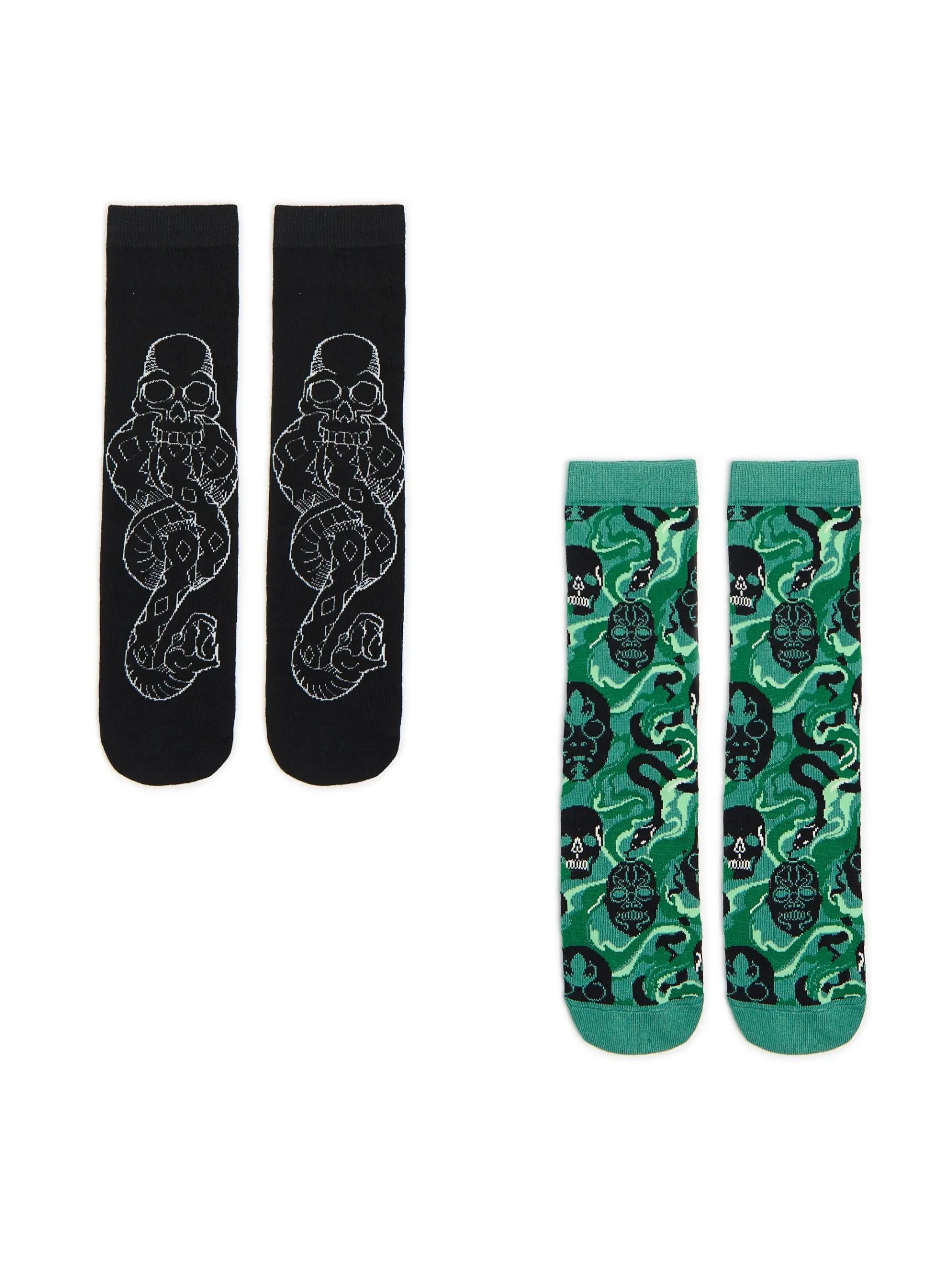 Outlet Cropp 2 pack skarpet Harry Potter zielony