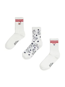 Fashion Cropp 3 pack skarpet Hello Kitty biały