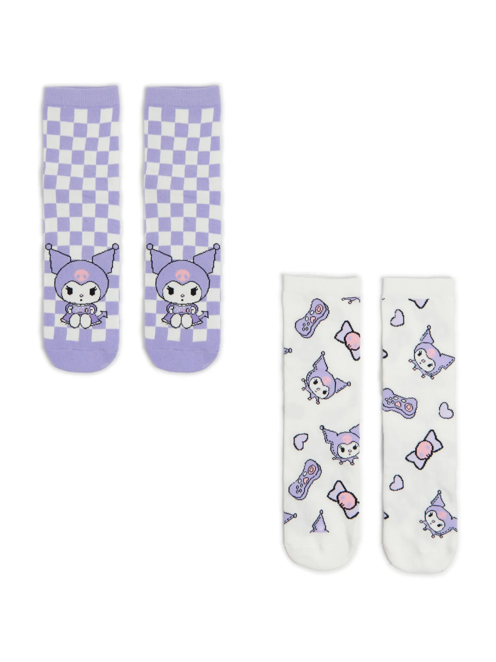 Fashion Cropp 2 pack skarpet Kuromi fioletowy