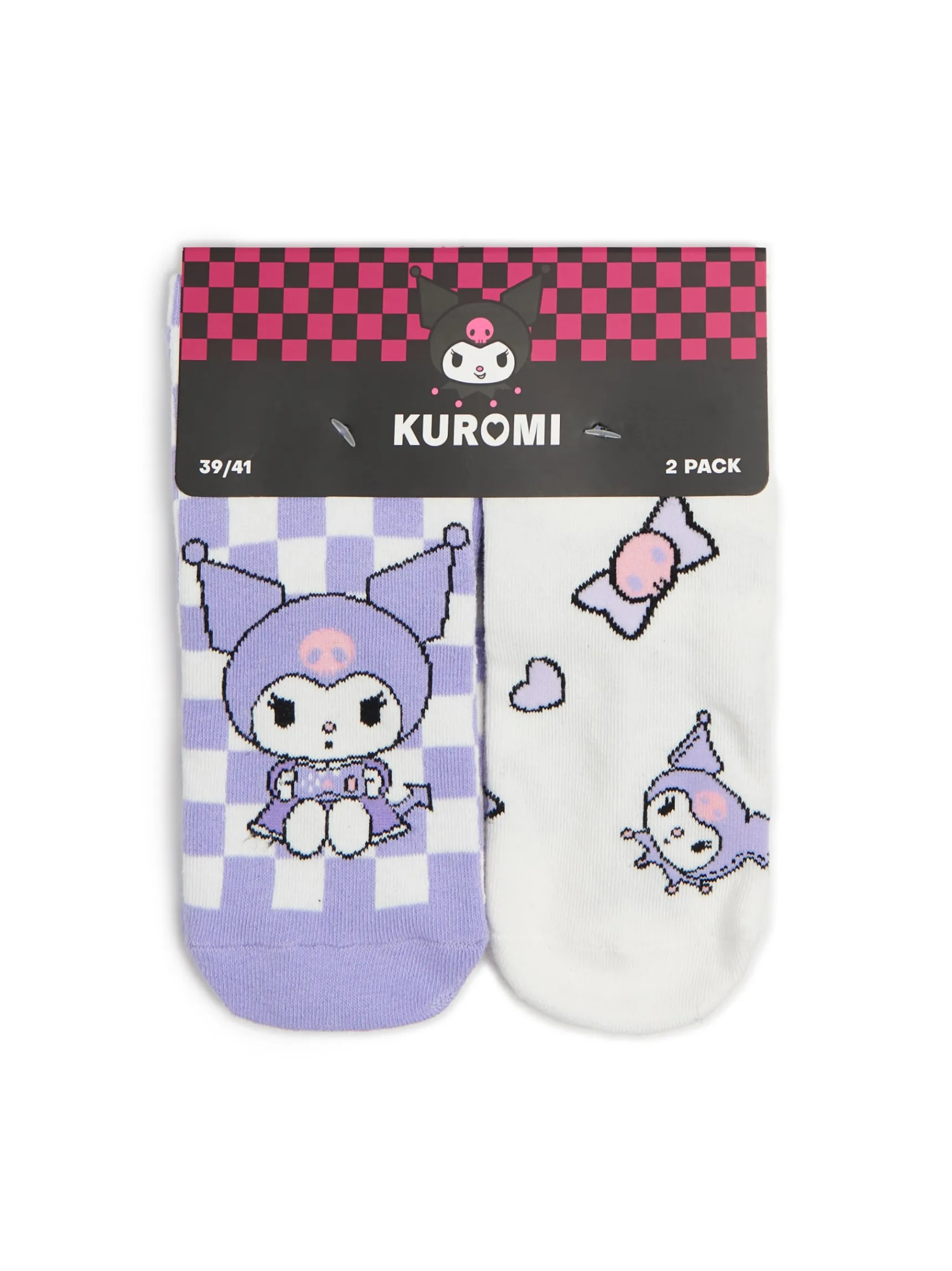 Fashion Cropp 2 pack skarpet Kuromi fioletowy