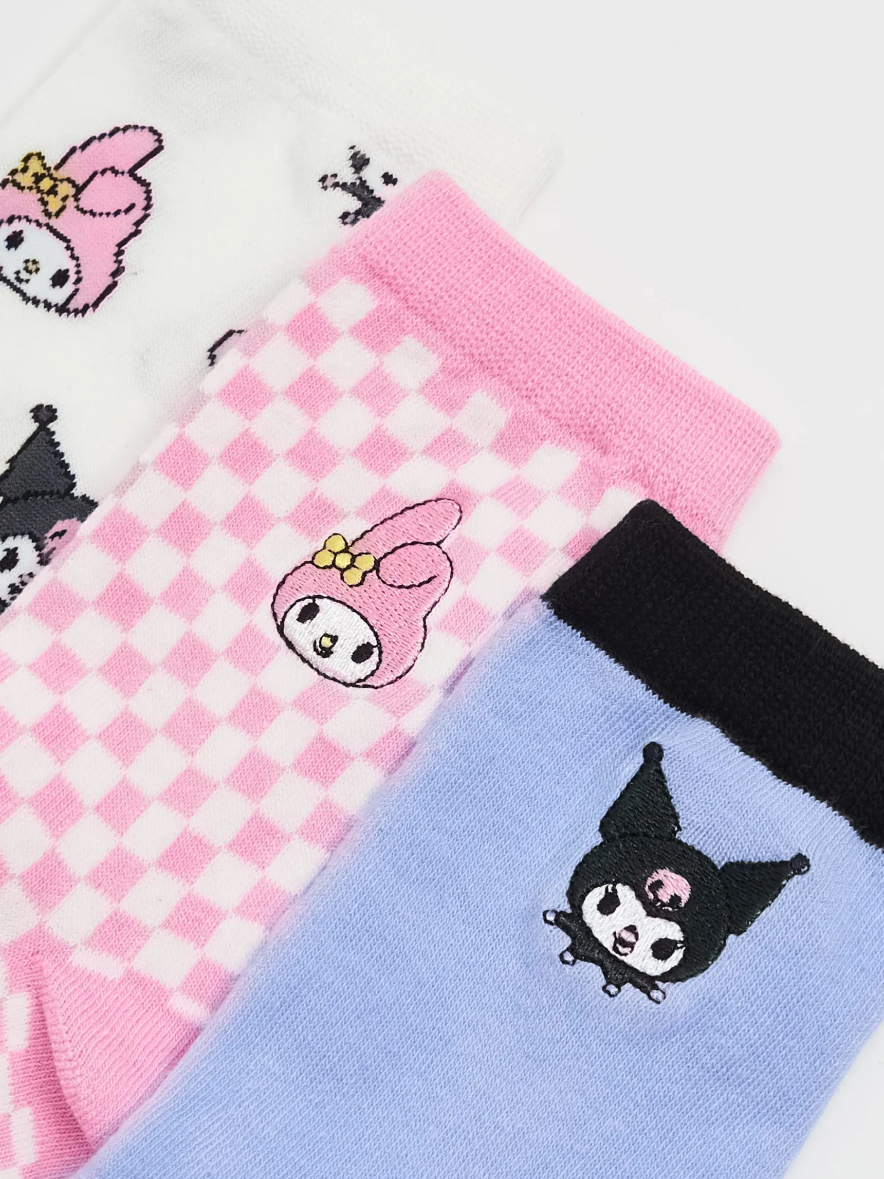 Discount Cropp 3 pack skarpet My Melody i Kuromi wielobarwny