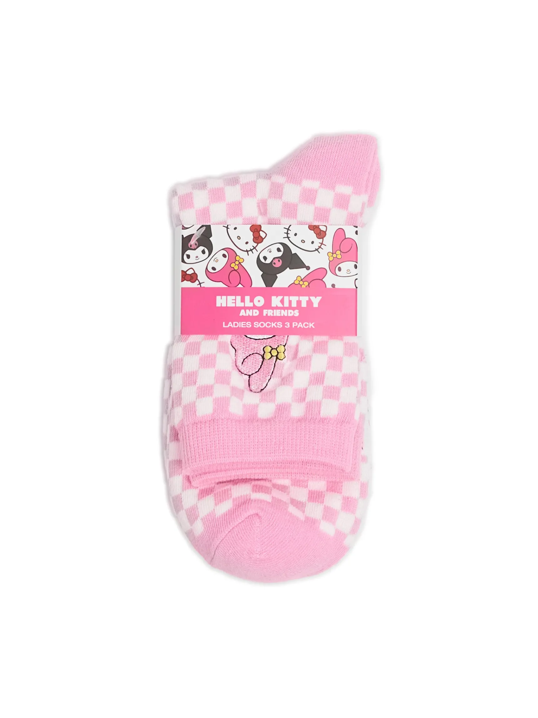 Discount Cropp 3 pack skarpet My Melody i Kuromi wielobarwny