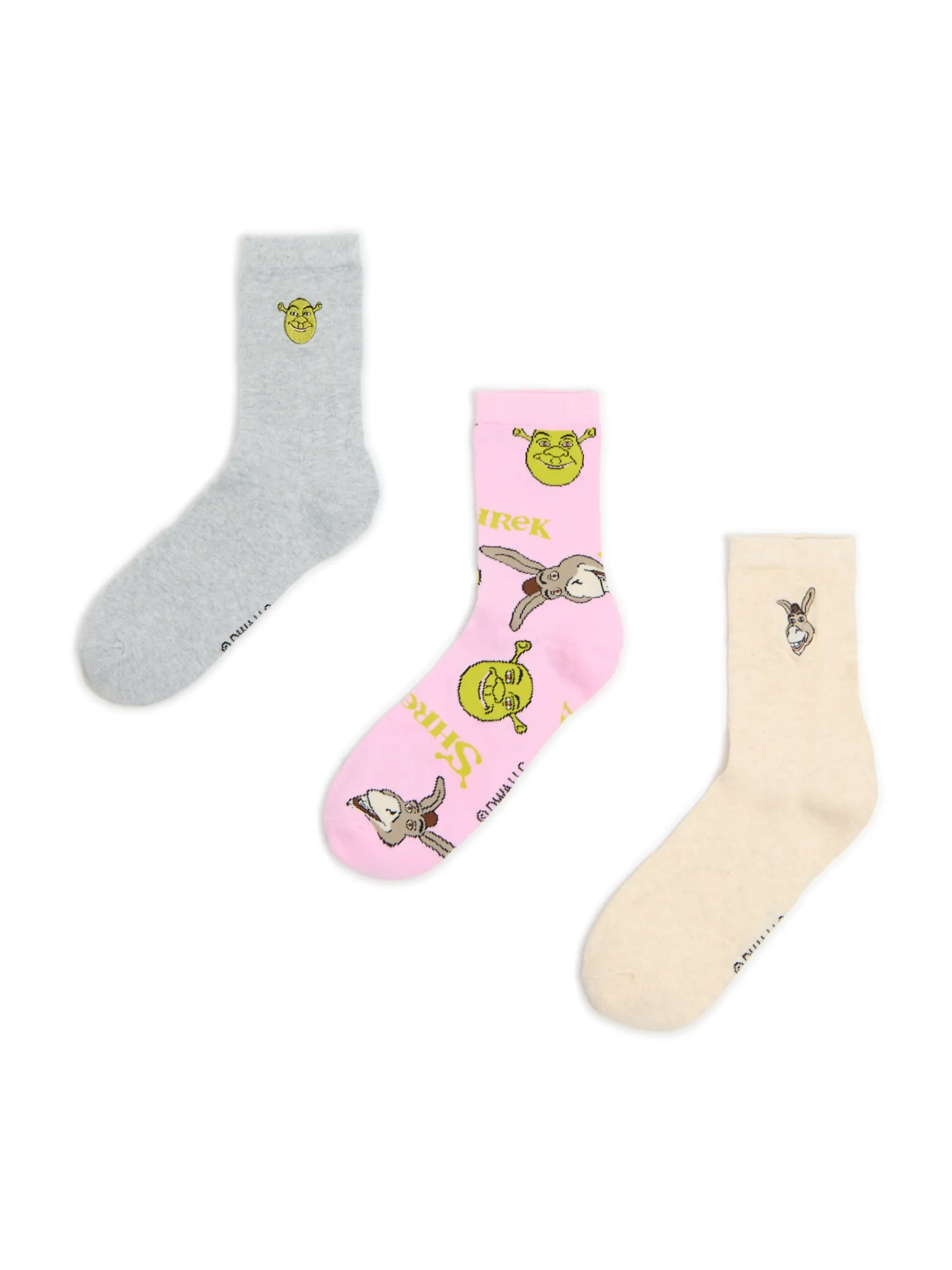 Online Cropp 3 pack skarpet Shrek wielobarwny
