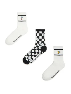 Best Cropp 3 pack skarpet Snoopy biały
