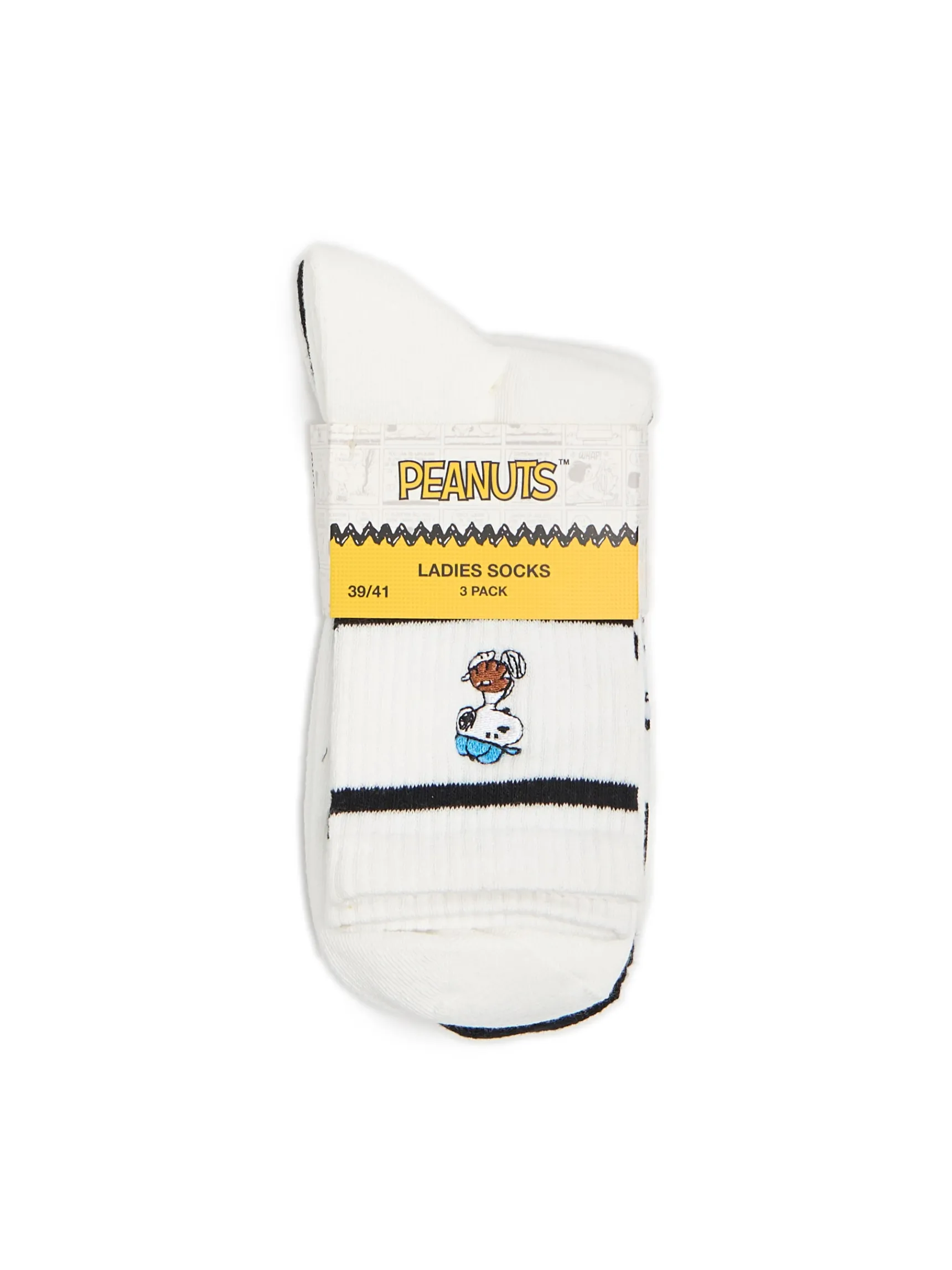 Best Cropp 3 pack skarpet Snoopy biały