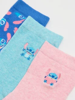 Outlet Cropp 3 pack skarpet Stitch wielobarwny