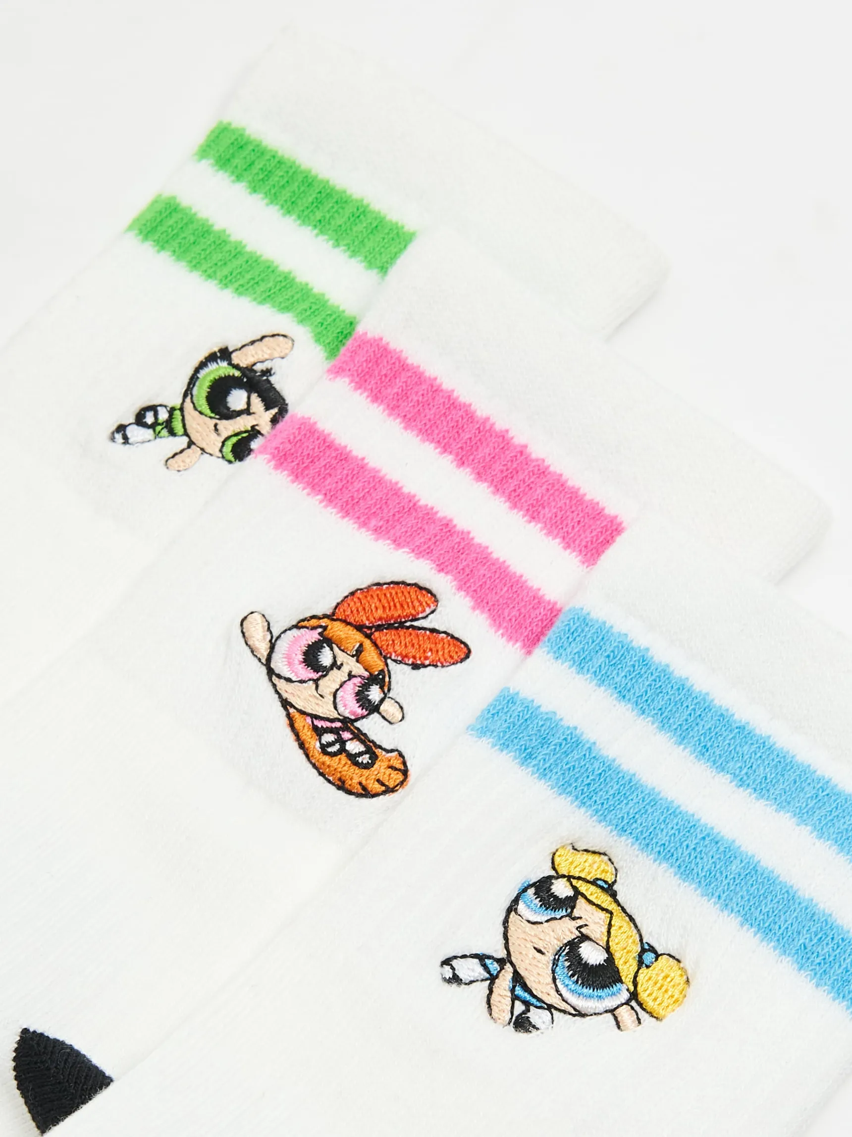 Best Cropp 3 pack skarpet The Powerpuff Girls biały