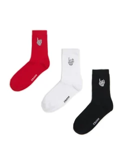 Best Cropp 3 pack skarpet w różnych kolorach biały