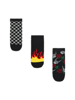 Discount Cropp 3 pack skarpet z printem all over biały