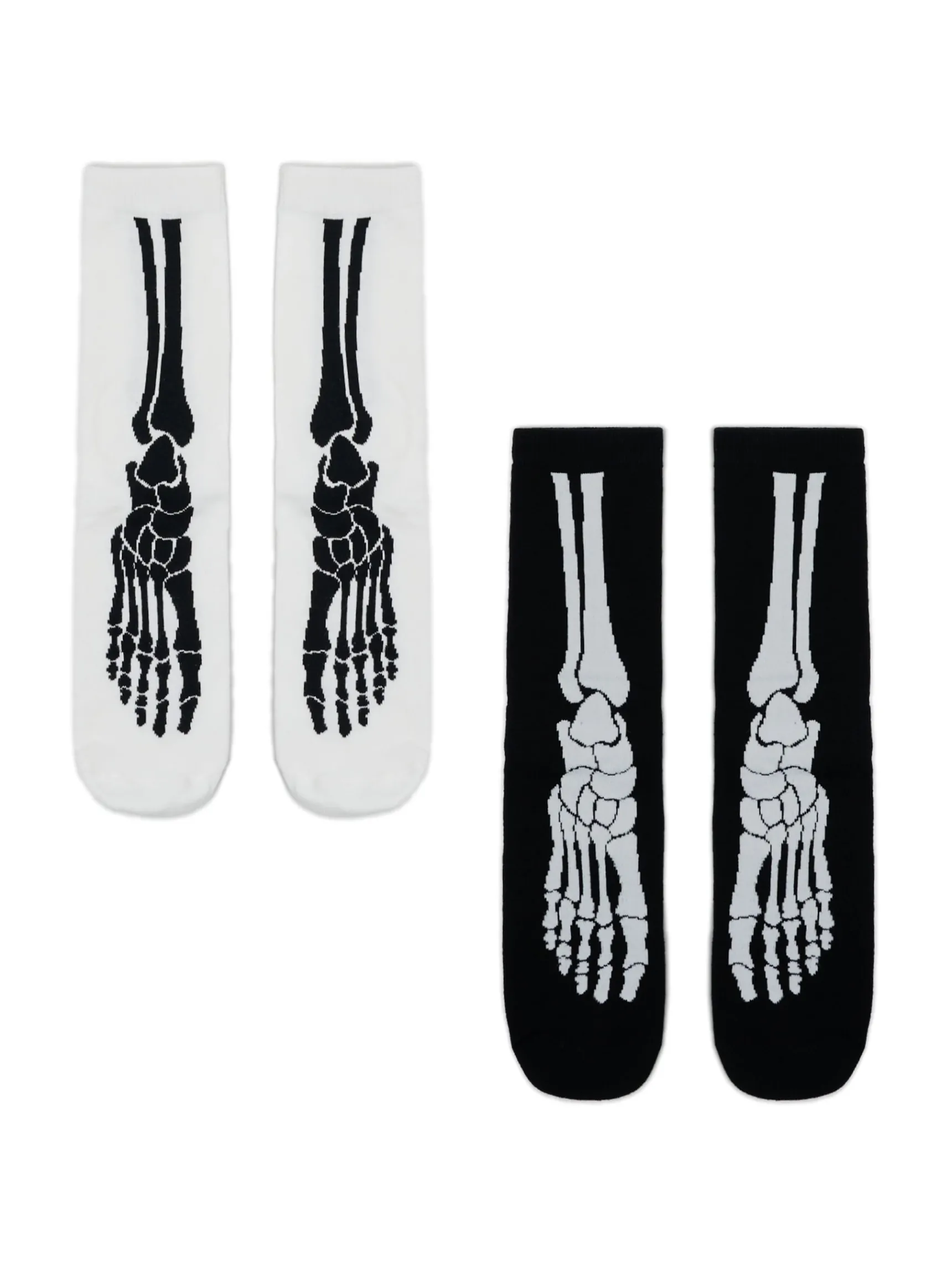 Fashion Cropp 2 pack skarpet z rentgenem czarny