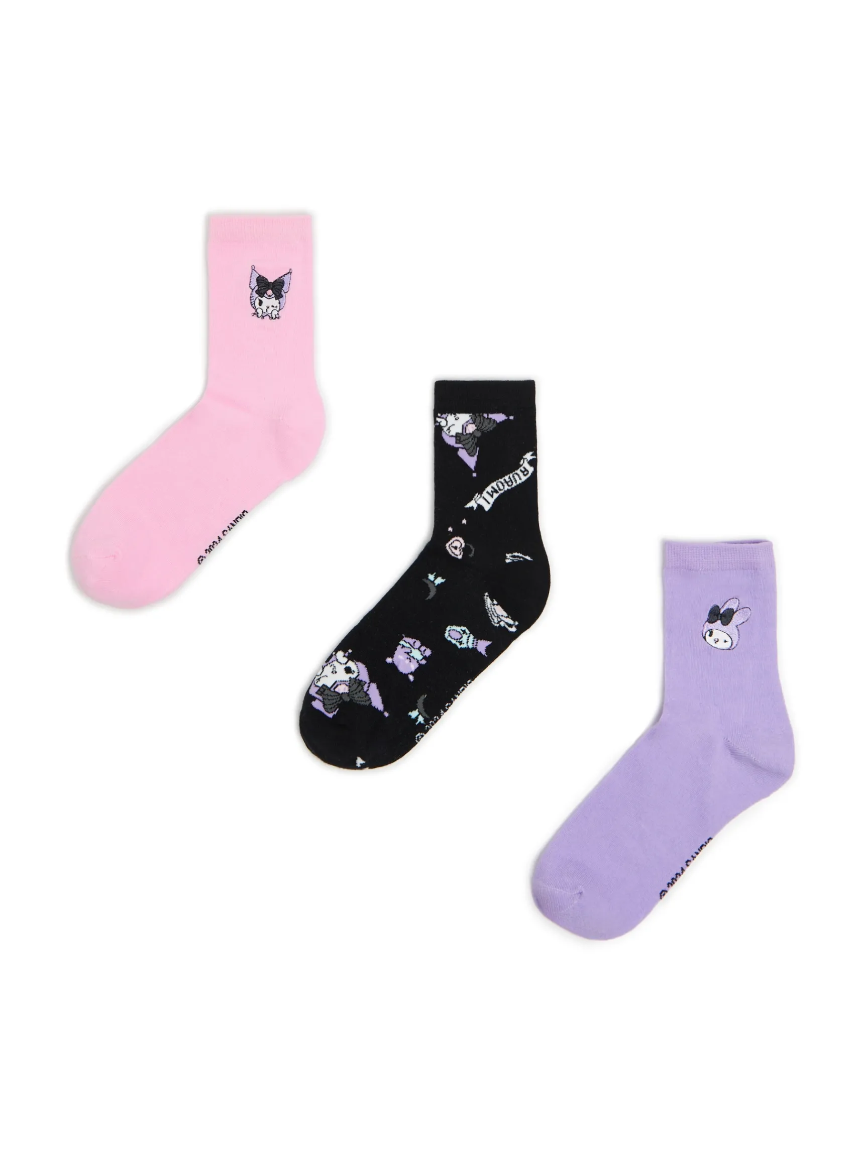 New Cropp 3 pack skarpet z serii Hello Kitty and Friends wielobarwny