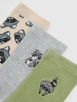 Sale Cropp 3 pack skarpet z szopem praczem jasnyszary
