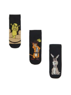 Best Cropp 3 pack skarpet ze Shrekiem czarny