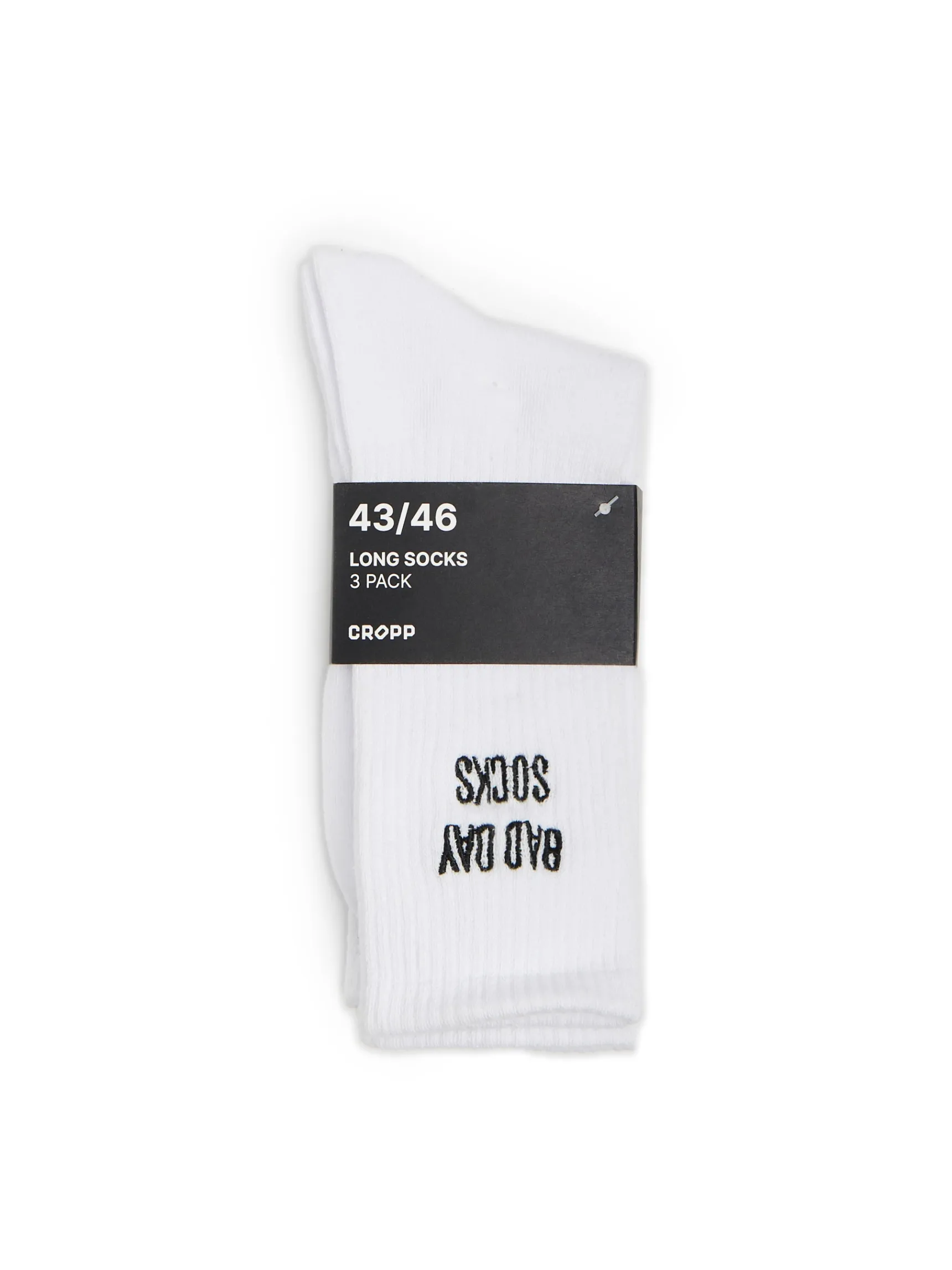 Outlet Cropp 3 pack skarpet ze sloganami biały