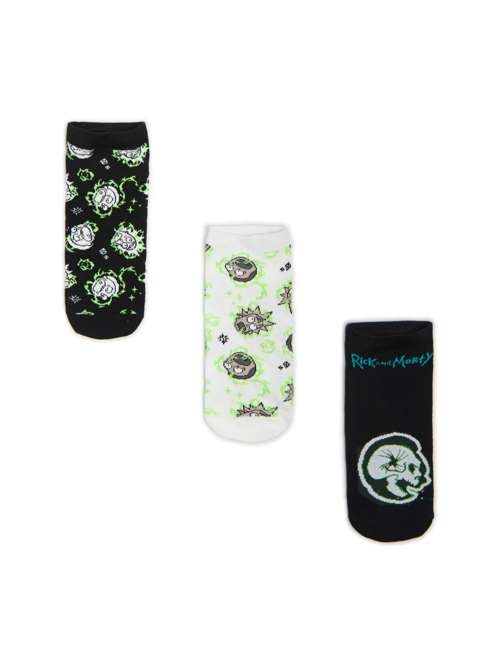 Online Cropp 3 pack skarpetek Rick i Morty czarny