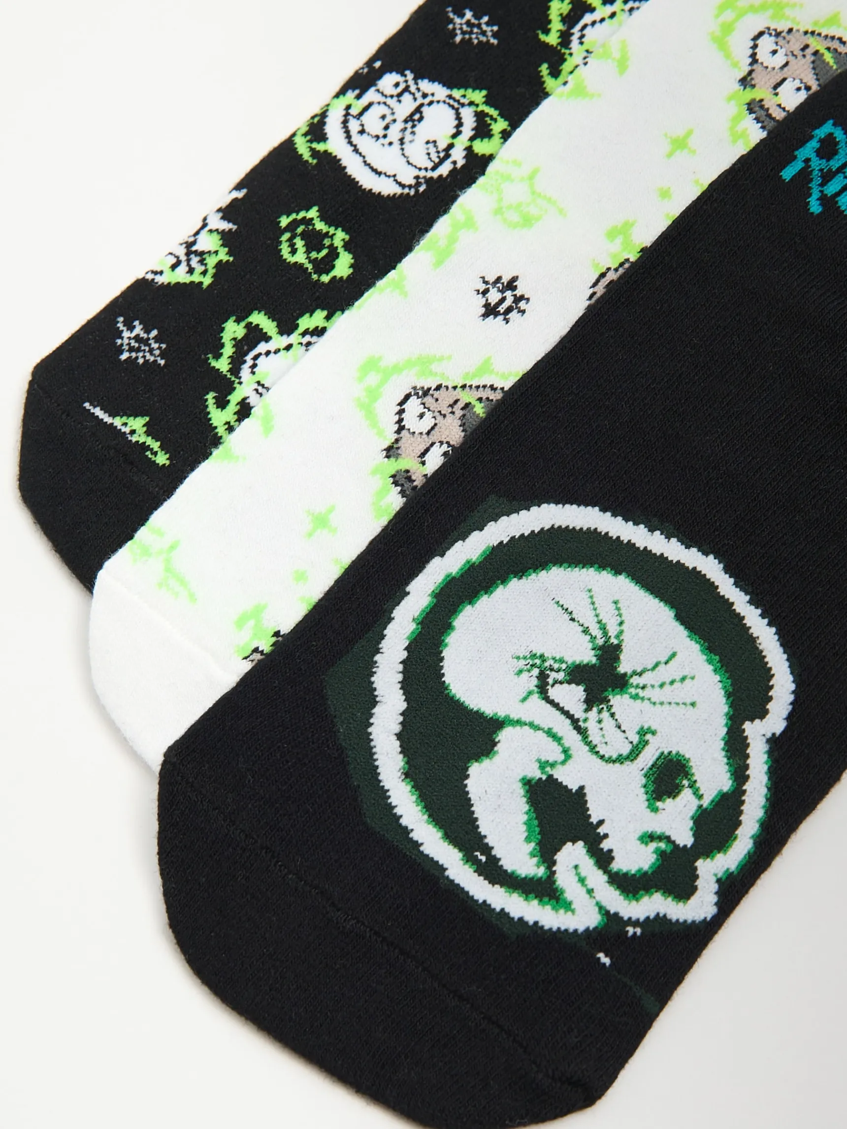 Online Cropp 3 pack skarpetek Rick i Morty czarny