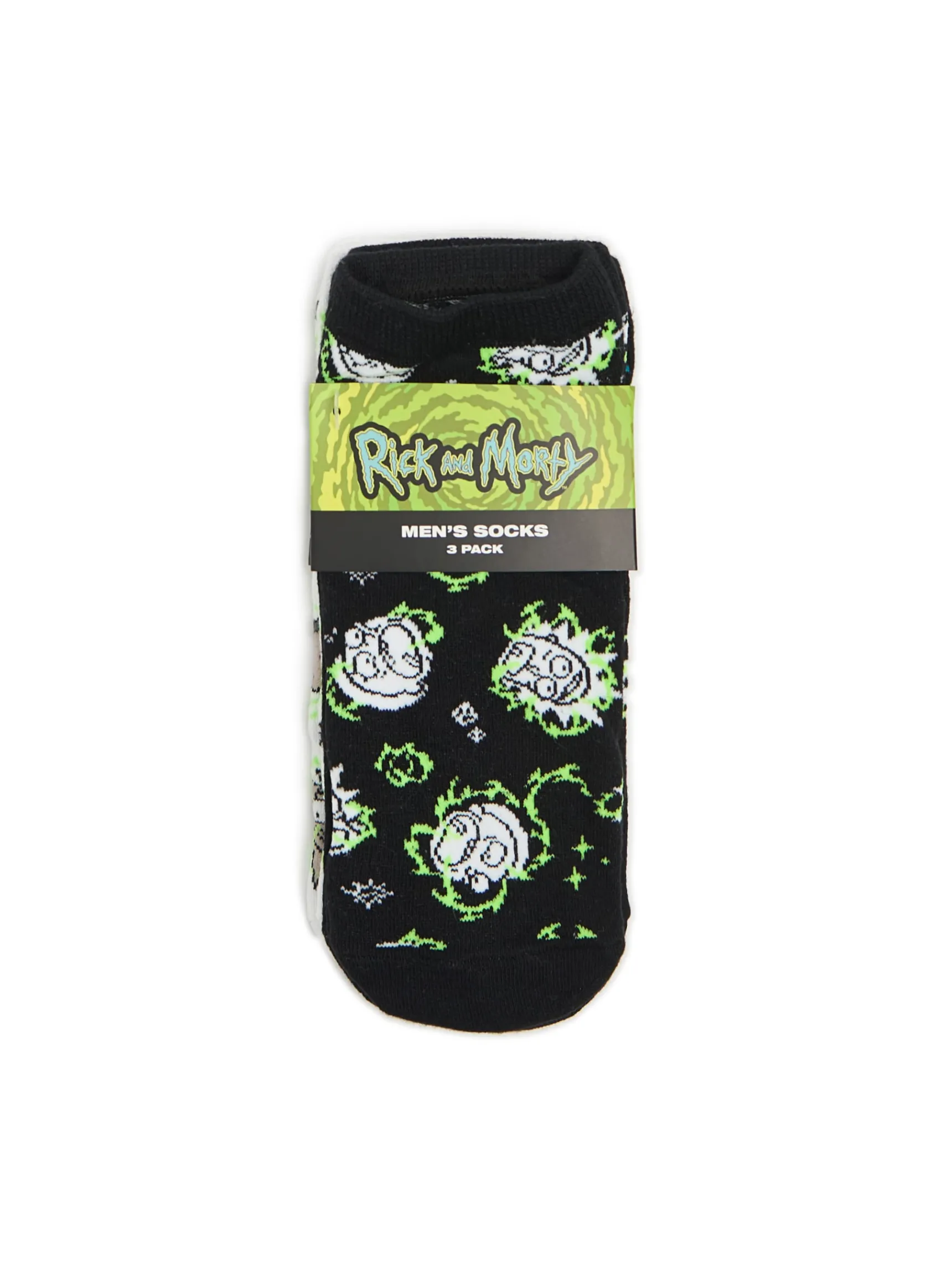 Online Cropp 3 pack skarpetek Rick i Morty czarny