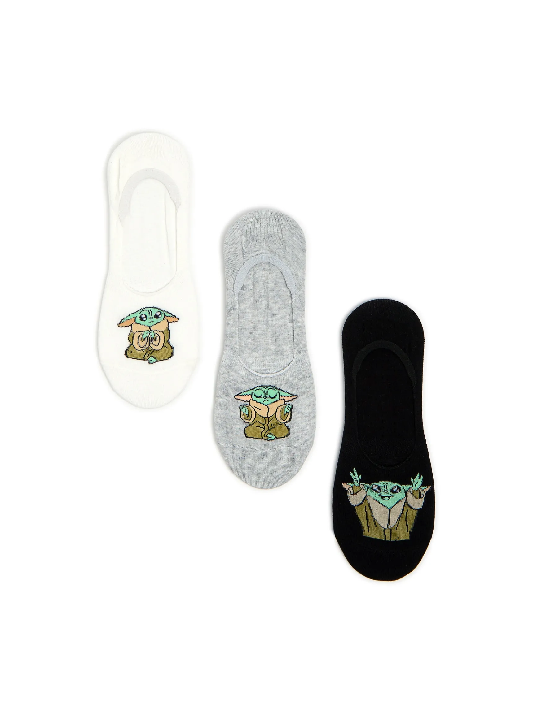 Sale Cropp 3 pack skarpetek stopek z Baby Yodą wielobarwny