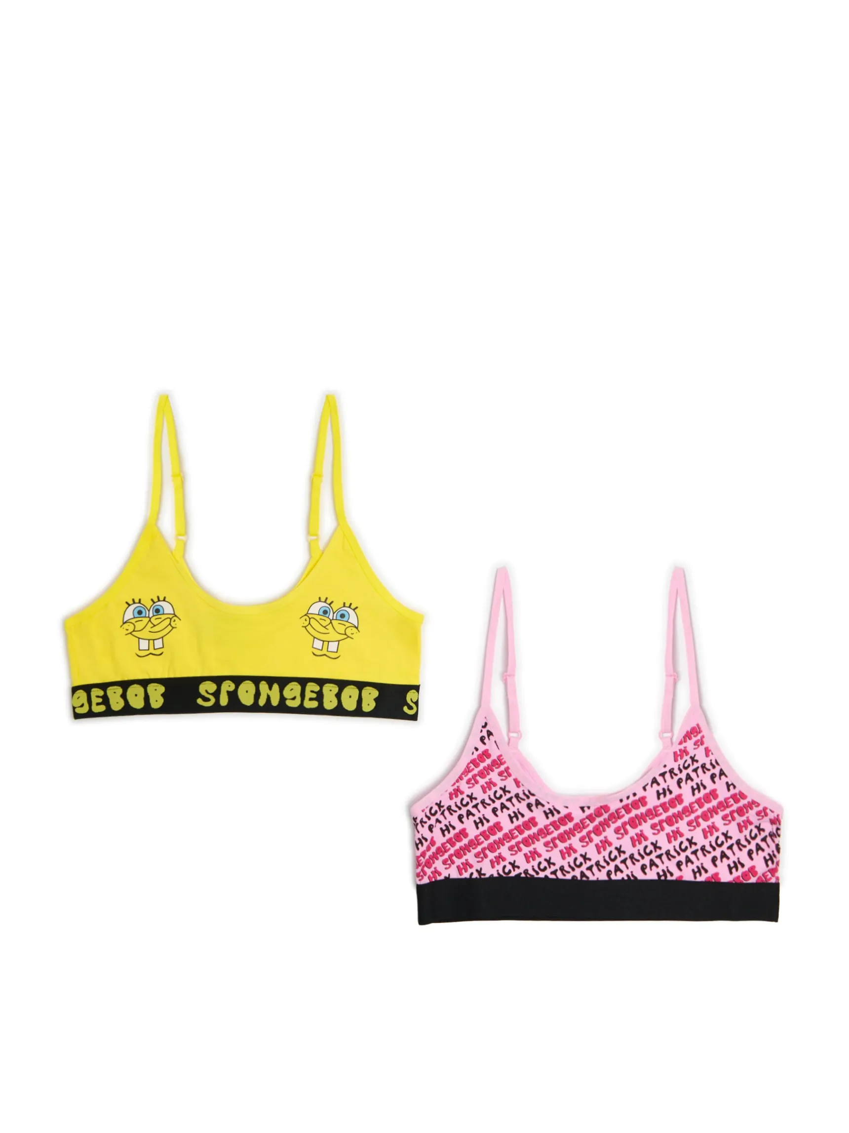 Online Cropp 2 pack staników SpongeBob Kanciastoporty wielobarwny