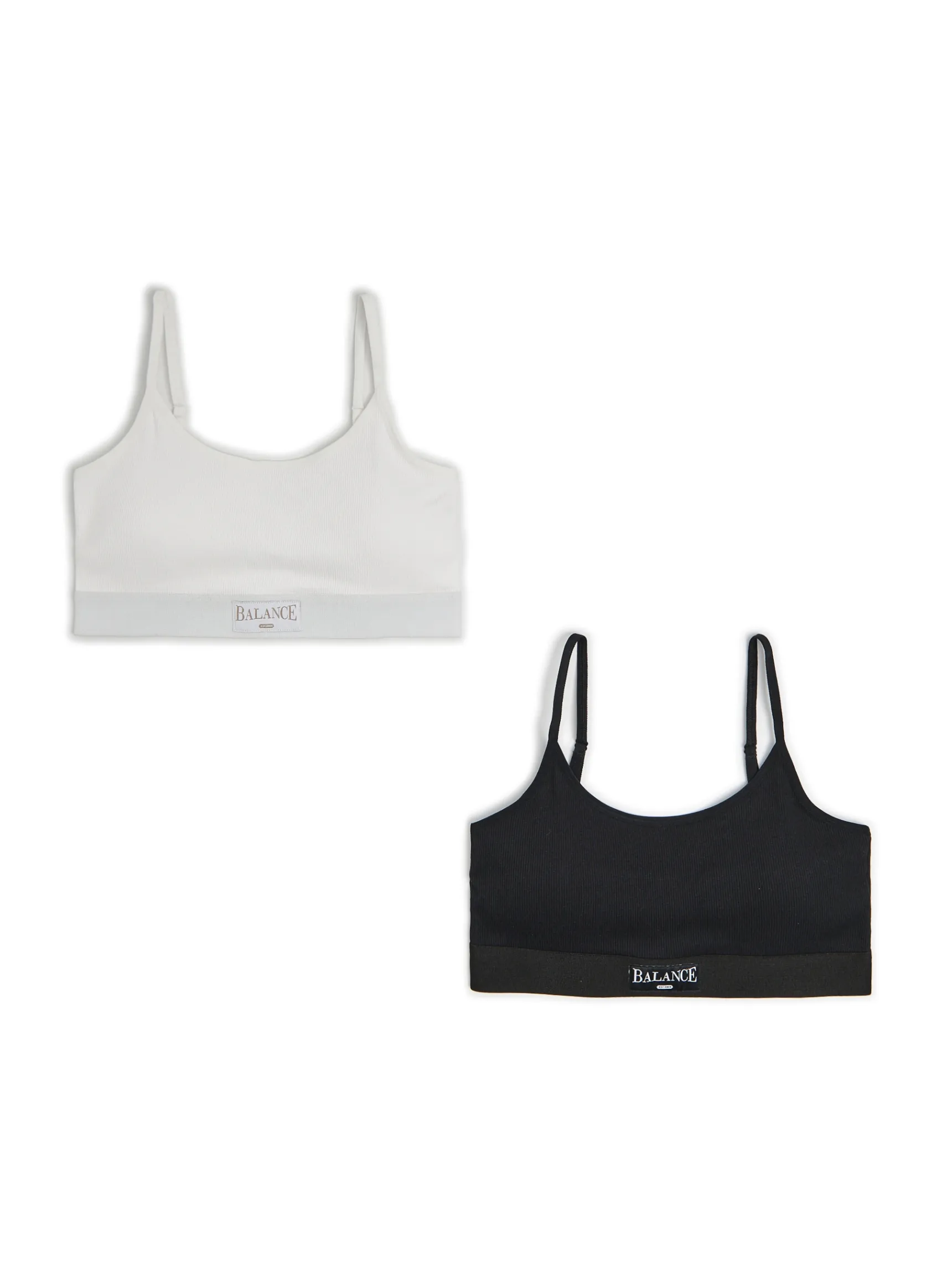 Fashion Cropp 2 pack staników sportowych czarny