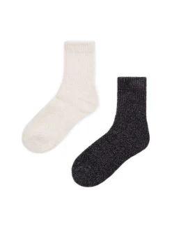 Hot Cropp 2 pack szenilowych skarpet szary