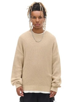 Discount Cropp Żakardowy sweter beżowy